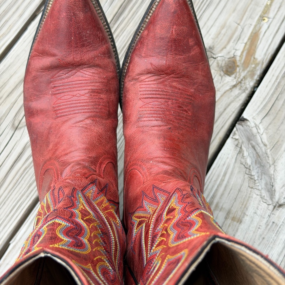 Vintage style ML Leddy Vaquero Boots 8.5 Women - Picture 9 of 9